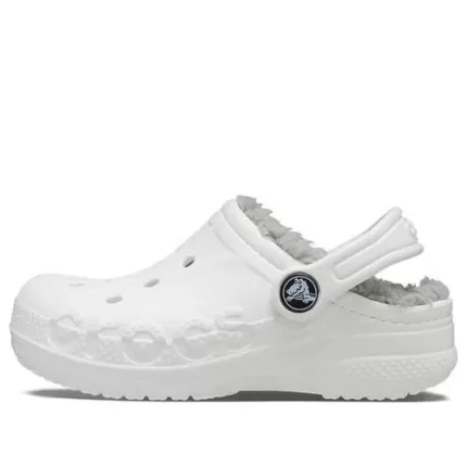 (PS) Crocs Classic Baya Lined Clog ‘White Grey’
