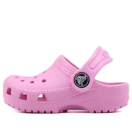 (PS) Crocs Classic Pequena Crocs Outdoor Beach Sports Sandálias Rosa