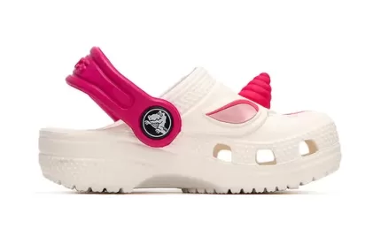 (PS) Crocs Classic Tamanco Engraçado Sapato de Praia Branco