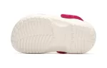 (PS) Crocs Classic Tamanco Engraçado Sapato de Praia Branco