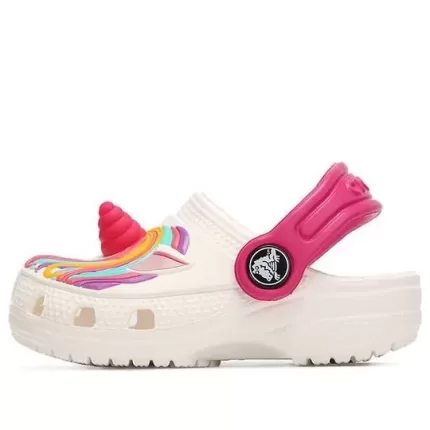 (PS) Crocs Classic Tamanco Engraçado Sapato de Praia Branco