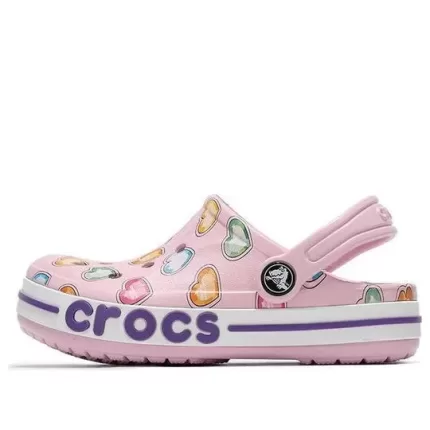 (PS) Crocs Classic Tamanco Multi-Color Padrão Sapato Rosa
