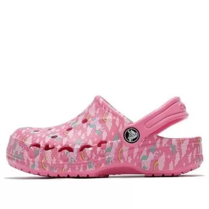 (PS) Crocs Classic Tamanco Sapato de Praia Rosa Rosa