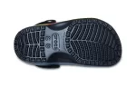 (PS) Crocs Classic Tamanco grelhado em chama ‘Preto Vermelho Verde’