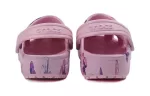 (PS) Crocs Classic tamanco Padrão Borboleta Outdoor Salto Plano Sandálias Esportivas Rosa