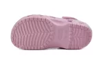 (PS) Crocs Classic tamanco Padrão Borboleta Outdoor Salto Plano Sandálias Esportivas Rosa