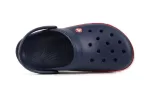 (PS) Crocs Corcband Bold Logo Minimalista Casual Azul Vermelho Sandálias ‘Blue Red’