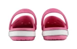 (PS) Crocs Crocband Bold Logo Outdoor Flat Salto Minimalista Sports Rosa Sandálias