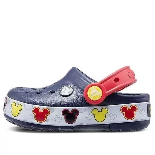 (PS) Crocs Crocband Mickey Fun Lab Lights Clogs ‘Vermelho Marinho’