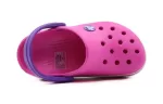 (PS) Crocs Crocband Wavy Band Pequena Crocs Sandálias Casual Rosa Roxa ‘Pink Purple’