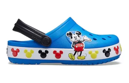 (PS) Crocs Disney Mickey Outdoor Salto Plano Sandálias Esportivas Azul