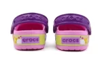 (PS) Crocs Funny Butterfly Outdoor Salto Plano Sandálias Esportivas Rosa