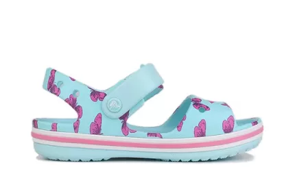 (PS) Crocs Impressão Grande Crocs Sandálias ‘Ice Blue’