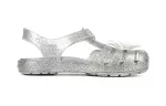(PS) Crocs Isabella Charm Minimalista Casual Sandálias Prata