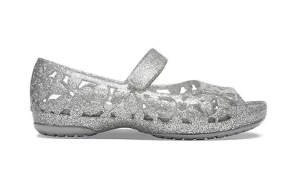 (PS) Crocs Isabella Flower Flat ‘Prata’