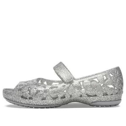 (PS) Crocs Isabella Flower Flat ‘Prata’
