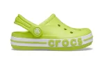 (PS) Crocs Outdoor Salto Plano Beach Sports Sandálias Verdes