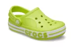 (PS) Crocs Outdoor Salto Plano Beach Sports Sandálias Verdes