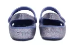 (PS) Crocs Outdoor Salto Plano Brilhante Sports Azul Sandálias