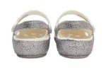 (PS) Crocs Outdoor Salto Plano Brilhante Sports Prata Sandálias