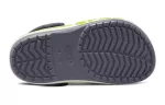 (PS) Crocs Pequena Crocs Outdoor Beach Sports Cinza Verde Sandálias ‘Grey Green’