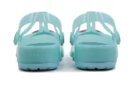 (PS) Crocs Pequena Crocs Outdoor Salto Plano Sandálias Desportivas azul gelo