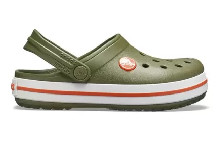 (PS) Crocs Pequena Crocs Sandálias Exército