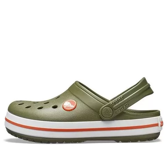 (PS) Crocs Pequena Crocs Sandálias Exército