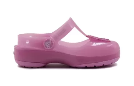 (PS) Crocs Pequena Crocs Sandálias Rosa