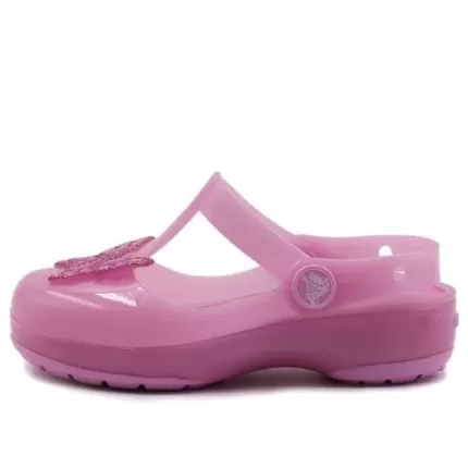 (PS) Crocs Pequena Crocs Sandálias Rosa