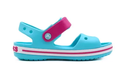 (PS) Crocs Pequena Crocs Sandálias praia azul gelo 12856-4FV