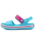 (PS) Crocs Pequena Crocs Sandálias praia azul gelo 12856-4FV