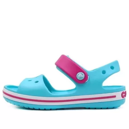 (PS) Crocs Pequena Crocs Sandálias praia azul gelo 12856-4FV
