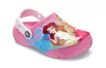 (PS) Crocs Pequena Crocs Spot Rose Sandálias Rosa