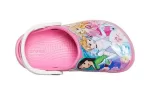 (PS) Crocs Pequena Crocs Spot Rose Sandálias Rosa