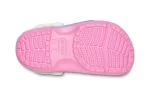(PS) Crocs Pequena Crocs Spot Rose Sandálias Rosa