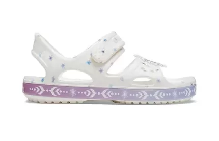 (PS) Crocs Sandálias Brancas Frozen Engraçadas