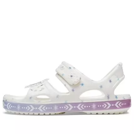 (PS) Crocs Sandálias Brancas Frozen Engraçadas