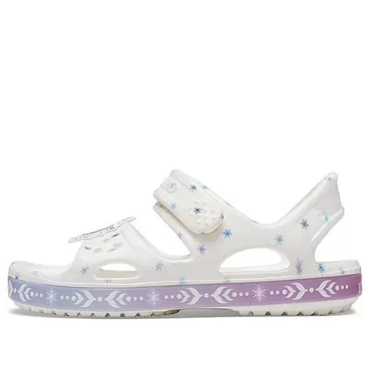 (PS) Crocs Sandálias Brancas Frozen Engraçadas