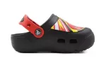 (PS) Crocs Sandálias Casual Engraçadas Pretas Vermelhas