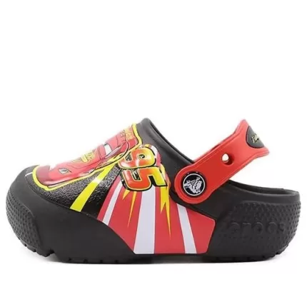 (PS) Crocs Sandálias Casual Engraçadas Pretas Vermelhas