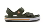 (PS) Crocs Sandálias Flat Casual Verde Exército 14854-309