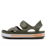 (PS) Crocs Sandálias Flat Casual Verde Exército 14854-309