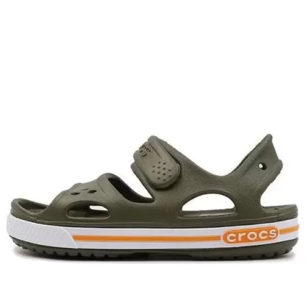 (PS) Crocs Sandálias Flat Casual Verde Exército 14854-309