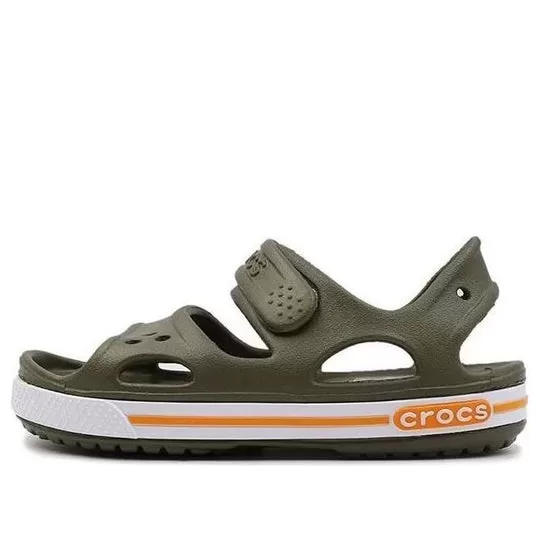 (PS) Crocs Sandálias Flat Casual Verde Exército 14854-309
