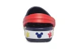 (PS) Crocs Sandálias Mickey Outdoor Salto Plano Sports Azul Profundo