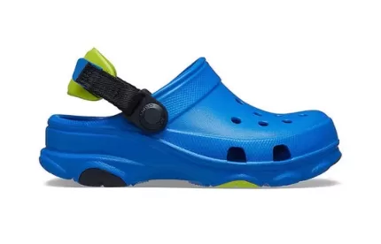 (PS) Crocs Sandálias Salto Raso Azul