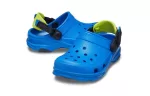 (PS) Crocs Sandálias Salto Raso Azul