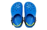 (PS) Crocs Sandálias Salto Raso Azul