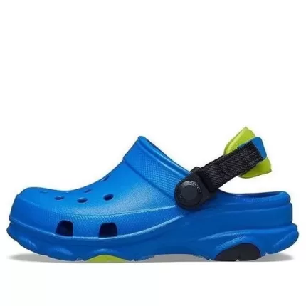 (PS) Crocs Sandálias Salto Raso Azul